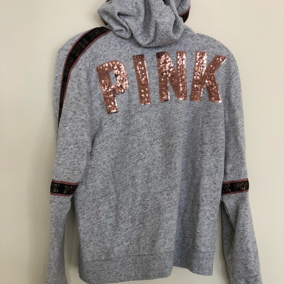 PINK Victoria's Secret Tops - Victoria’s Secret Vintage Sequin Hoodie